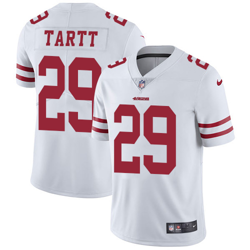 San Francisco 49ers Limited White Men Jaquiski Tartt Road NFL Jersey #29 Vapor Untouchable